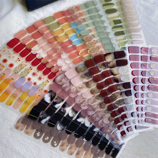 NailGlow™ Gel Wraps – Stickers Ongles Gel Semi-Cuit Full Cover