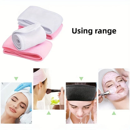SpaLuxe™ Band – Verstellbares breites Stirnband für Make-up, Skincare, Spa und Gesichtspflege