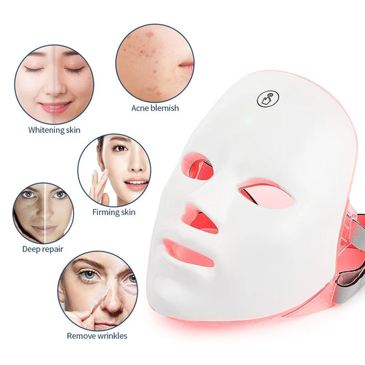LumiSkin™ Pro – 7-Farben-LED-Gesichtsmaske zur Straffung und Verfeinerung der Haut zu Hause
