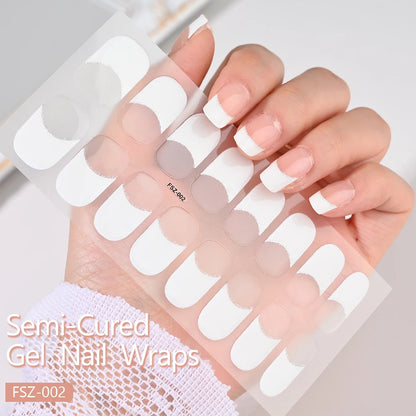 NailGlow™ Gel Wraps – Stickers Ongles Gel Semi-Cuit Full Cover