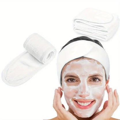 SpaLuxe™ Band – Verstellbares breites Stirnband für Make-up, Skincare, Spa und Gesichtspflege