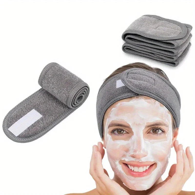 SpaLuxe™ Band – Verstellbares breites Stirnband für Make-up, Skincare, Spa und Gesichtspflege