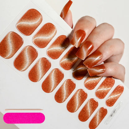 NailGlow™ Gel Wraps – Stickers Ongles Gel Semi-Cuit Full Cover