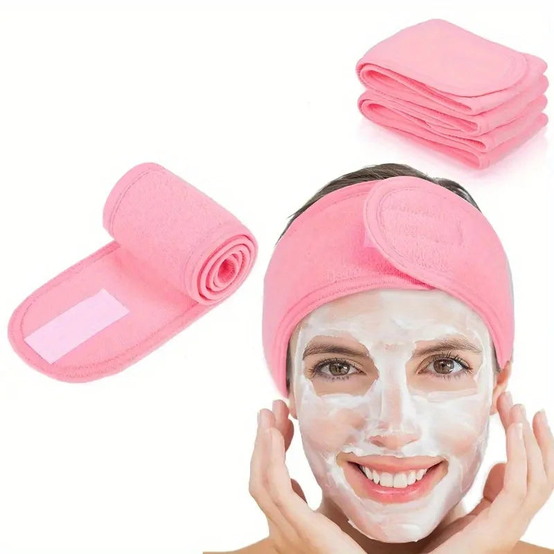 SpaLuxe™ Band – Verstellbares breites Stirnband für Make-up, Skincare, Spa und Gesichtspflege
