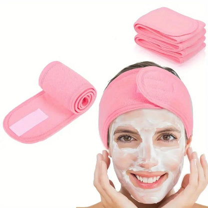 SpaLuxe™ Band – Verstellbares breites Stirnband für Make-up, Skincare, Spa und Gesichtspflege
