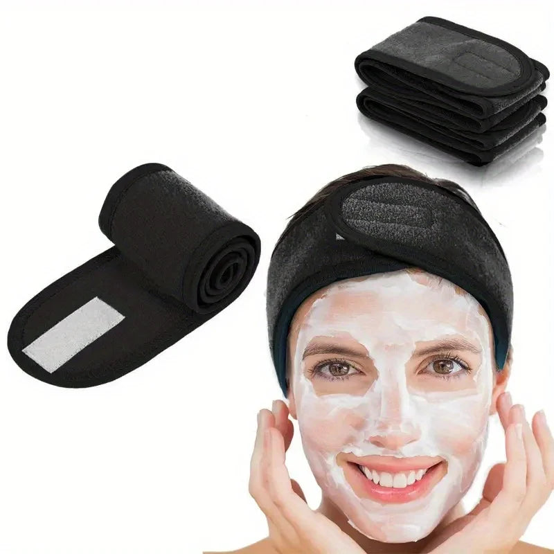 SpaLuxe™ Band – Verstellbares breites Stirnband für Make-up, Skincare, Spa und Gesichtspflege