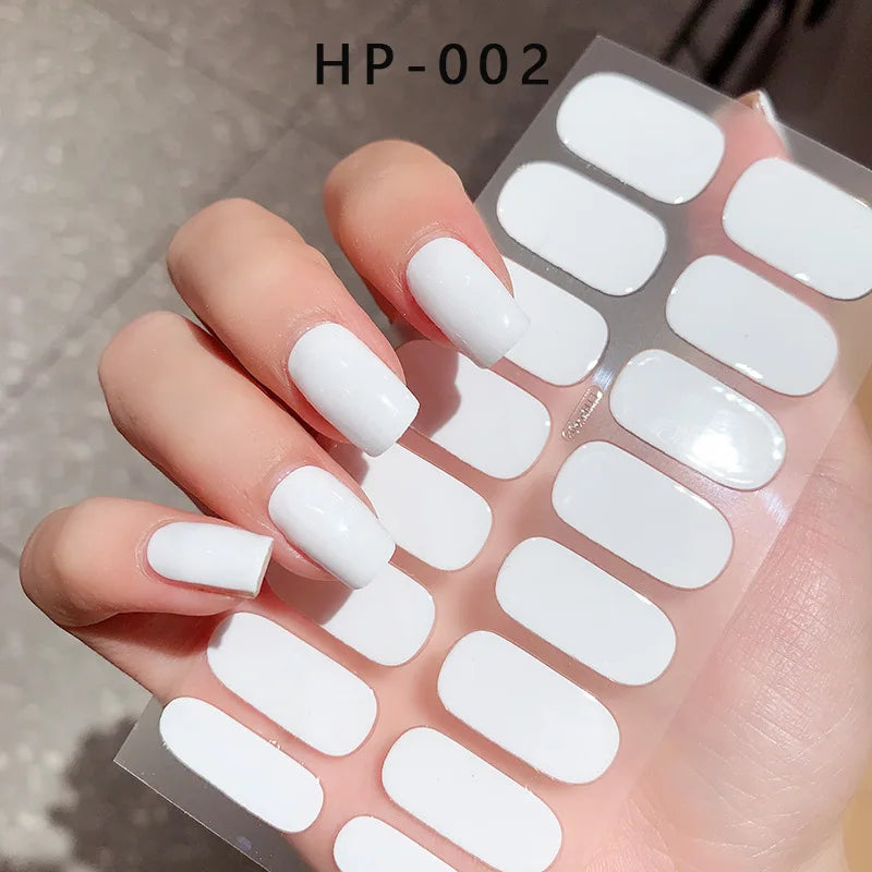NailGlow™ Gel Wraps – Stickers Ongles Gel Semi-Cuit Full Cover