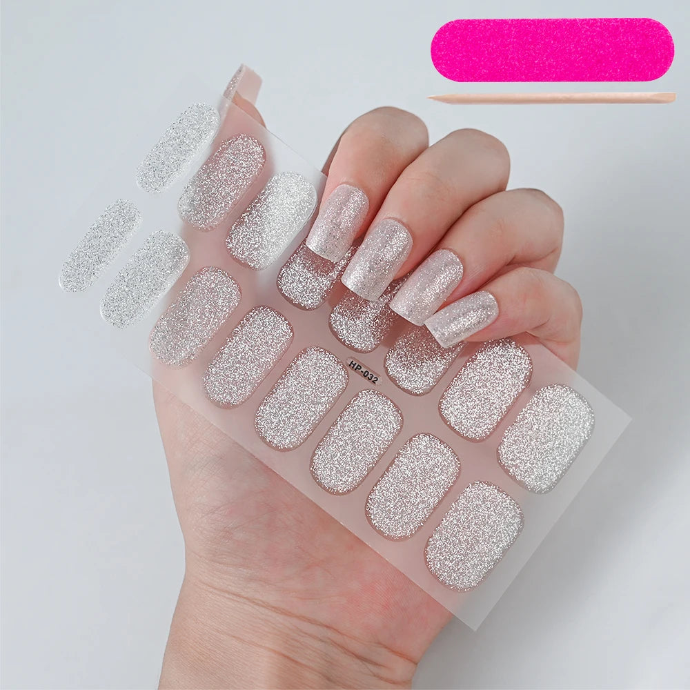 NailGlow™ Gel Wraps – Stickers Ongles Gel Semi-Cuit Full Cover
