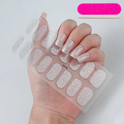 NailGlow™ Gel Wraps – Stickers Ongles Gel Semi-Cuit Full Cover