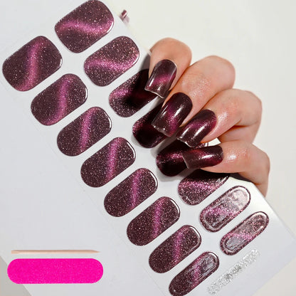 NailGlow™ Gel Wraps – Stickers Ongles Gel Semi-Cuit Full Cover