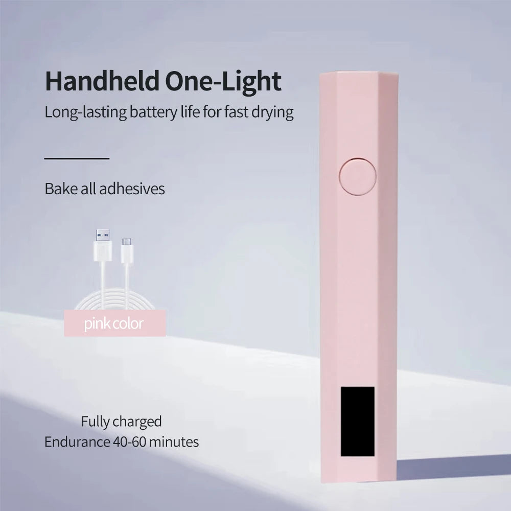 NailGlow™ Mini – Lampe UV/LED Portable pour Vernis Semi-Permanent