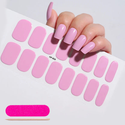 NailGlow™ Gel Wraps – Stickers Ongles Gel Semi-Cuit Full Cover