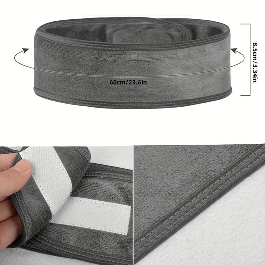 SpaLuxe™ Band – Verstellbares breites Stirnband für Make-up, Skincare, Spa und Gesichtspflege