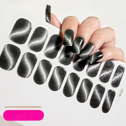 NailGlow™ Gel Wraps – Stickers Ongles Gel Semi-Cuit Full Cover