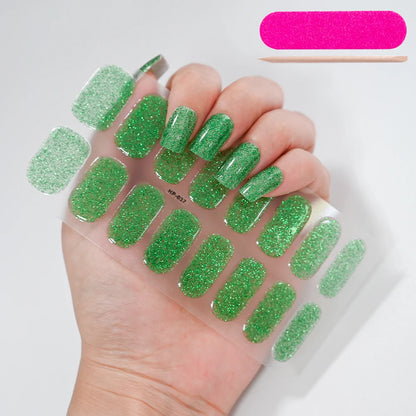 NailGlow™ Gel Wraps – Stickers Ongles Gel Semi-Cuit Full Cover