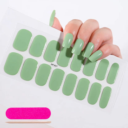 NailGlow™ Gel Wraps – Stickers Ongles Gel Semi-Cuit Full Cover