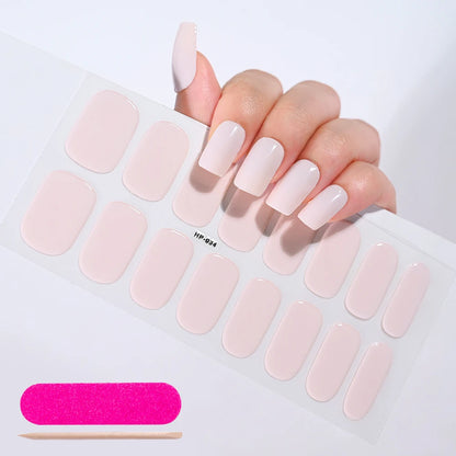 NailGlow™ Gel Wraps – Stickers Ongles Gel Semi-Cuit Full Cover
