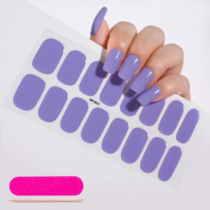 NailGlow™ Gel Wraps – Stickers Ongles Gel Semi-Cuit Full Cover