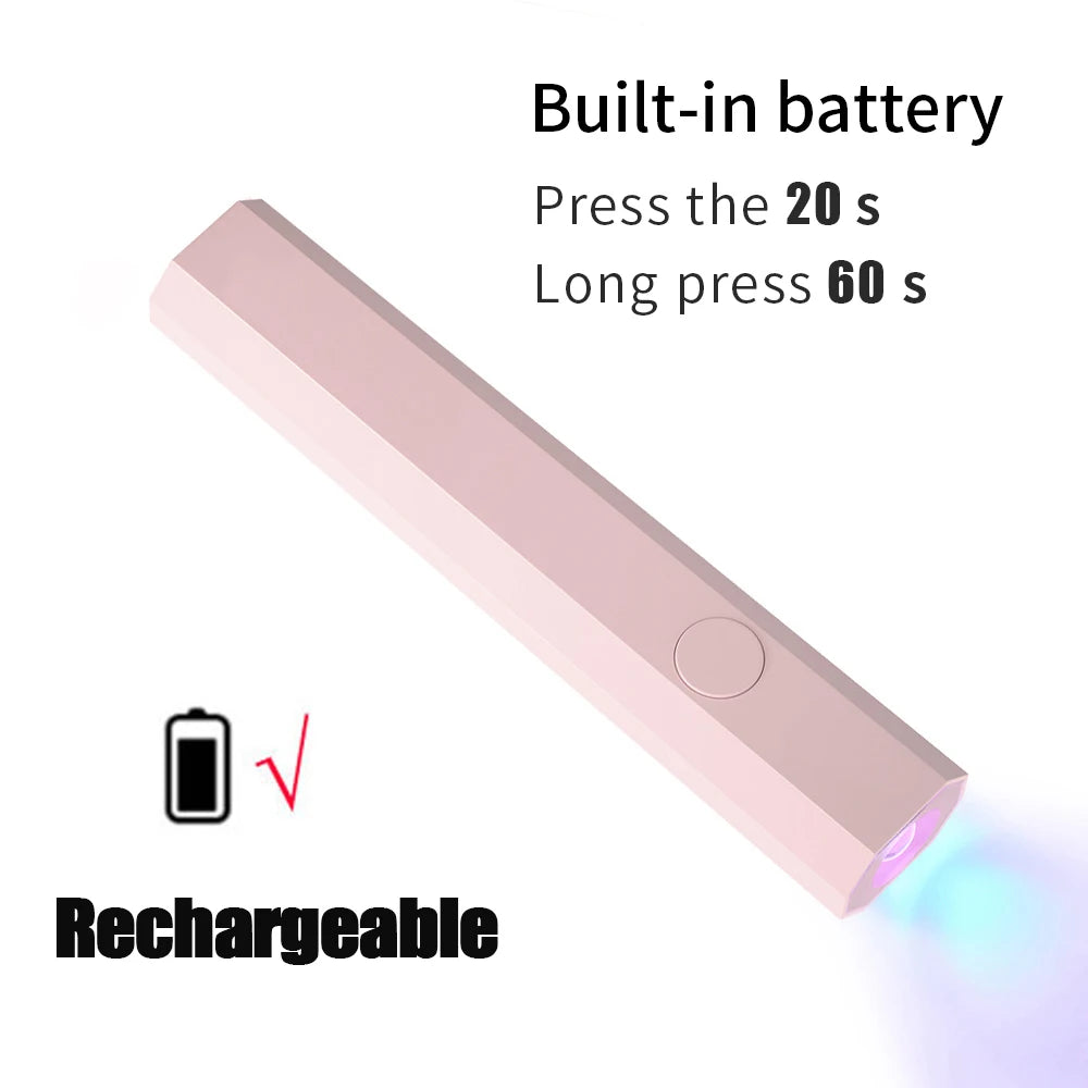 NailGlow™ Mini – Lampe UV/LED Portable pour Vernis Semi-Permanent