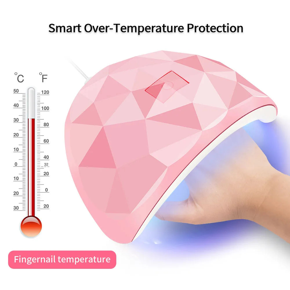 NailGlow™ Pro 54W – Lampe UV/LED Professionnelle pour Ongles