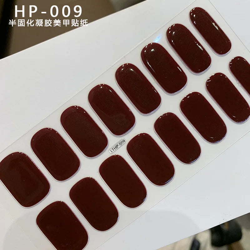 NailGlow™ Gel Wraps – Stickers Ongles Gel Semi-Cuit Full Cover