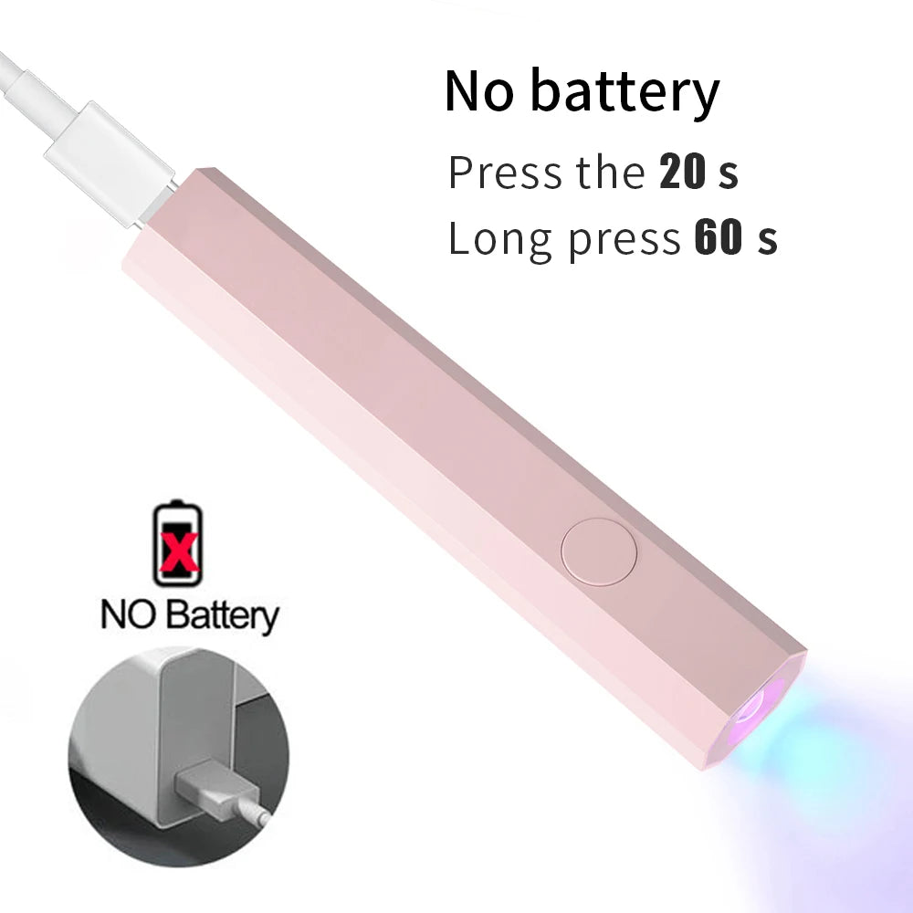NailGlow™ Mini – Lampe UV/LED Portable pour Vernis Semi-Permanent