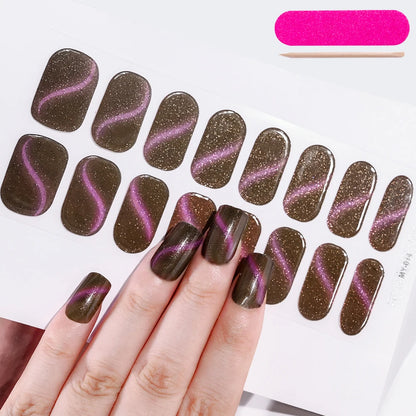NailGlow™ Gel Wraps – Stickers Ongles Gel Semi-Cuit Full Cover