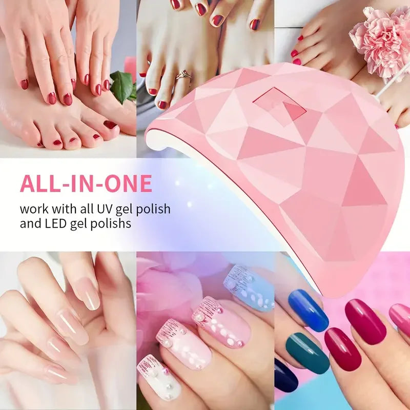 NailGlow™ Pro 54W – Lampe UV/LED Professionnelle pour Ongles