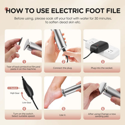 SoftStep™ Expert – Râpe Électrique Professionnelle pour Pieds