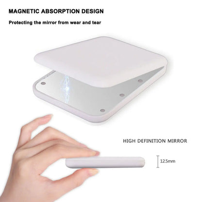 GlowMirror™ Mini – Faltbarer LED-Schminkspiegel mit 1-fach & 2-fach Vergrößerung