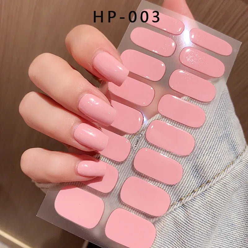 NailGlow™ Gel Wraps – Stickers Ongles Gel Semi-Cuit Full Cover