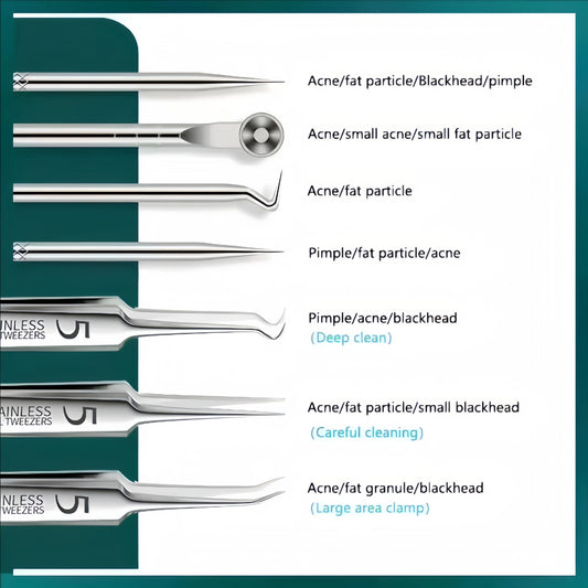 PurePore™ Elite – Kit Professionnel 8 Outils de Nettoyage des Pores