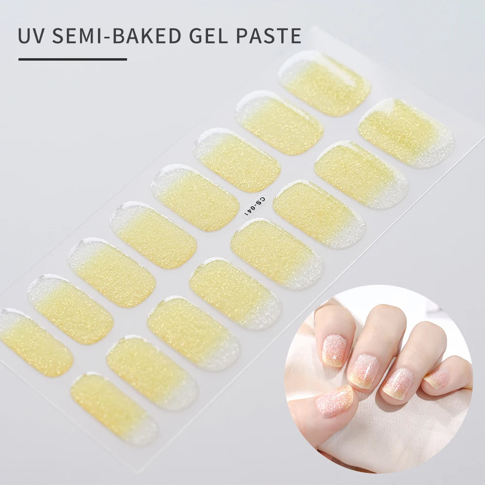 NailGlow™ Gel Wraps – Stickers Ongles Gel Semi-Cuit Full Cover
