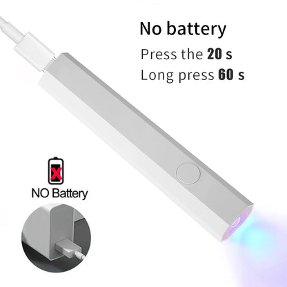 NailGlow™ Mini – Lampe UV/LED Portable pour Vernis Semi-Permanent