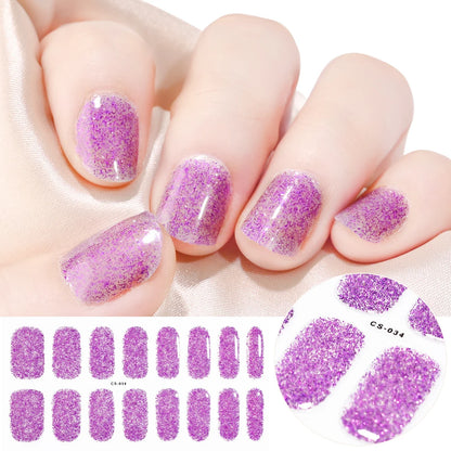 NailGlow™ Gel Wraps – Stickers Ongles Gel Semi-Cuit Full Cover