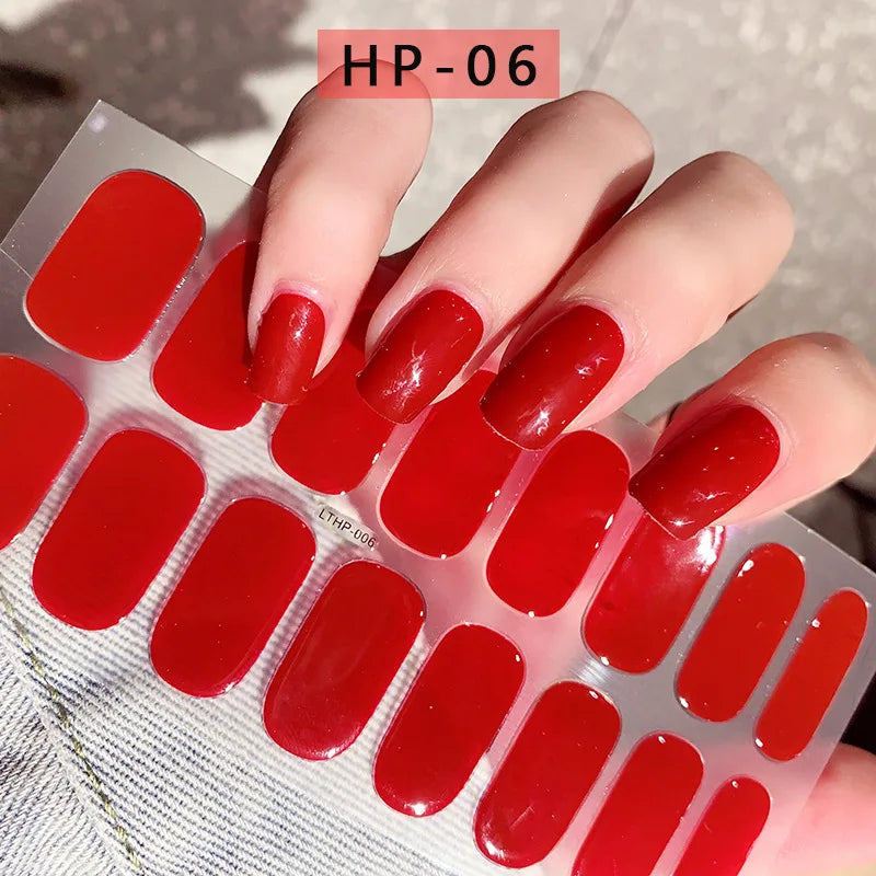 NailGlow™ Gel Wraps – Stickers Ongles Gel Semi-Cuit Full Cover