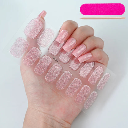 NailGlow™ Gel Wraps – Stickers Ongles Gel Semi-Cuit Full Cover