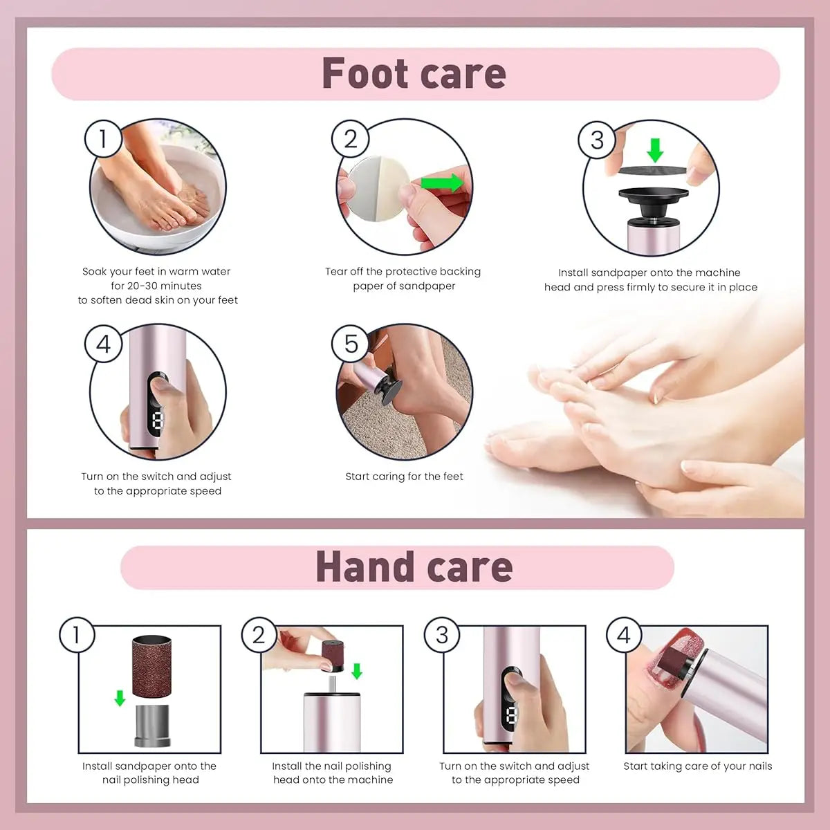 SoftStep™ Pro – Rechargeable Electric Foot File