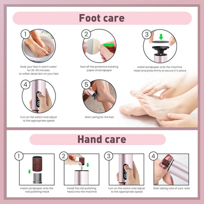 SoftStep™ Pro – Rechargeable Electric Foot File