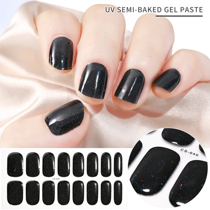 NailGlow™ Gel Wraps – Stickers Ongles Gel Semi-Cuit Full Cover