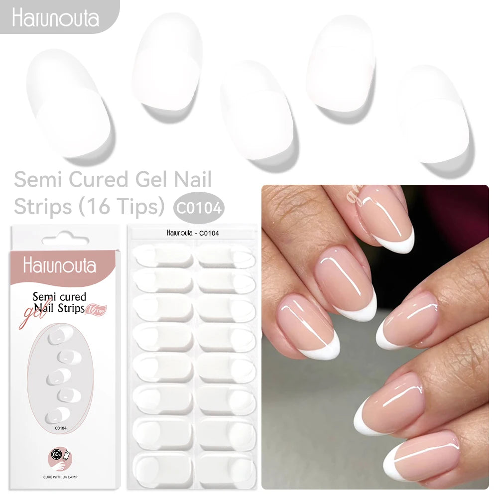 NailGlow™ Marble Red – Stickers Ongles Gel Semi-Cuit Effet Marbré