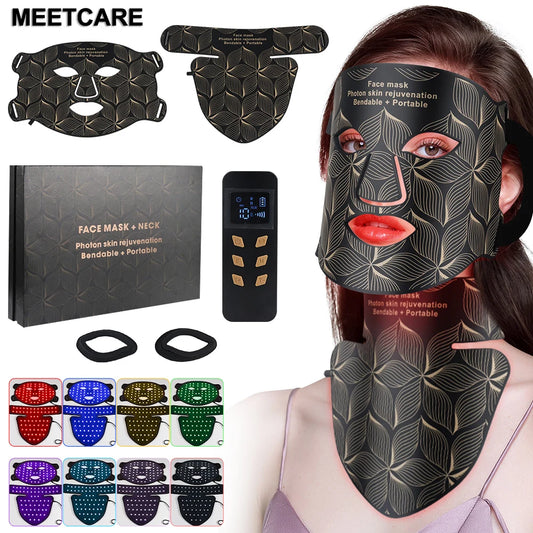LumiSkin™ Elite – 8-Farben LED Maske für Gesicht und Hals mit Rot- & Infrarotlicht