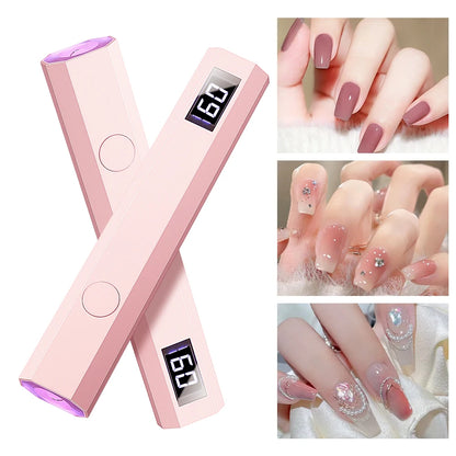 NailGlow™ Mini – Lampe UV/LED Portable pour Vernis Semi-Permanent
