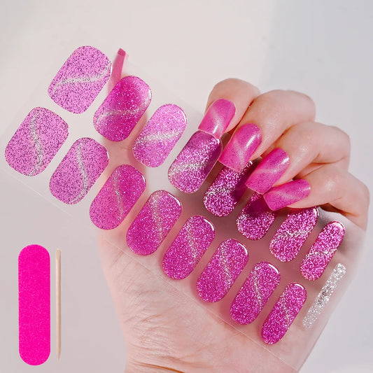 NailGlow™ Gel Wraps – Stickers Ongles Gel Semi-Cuit Full Cover