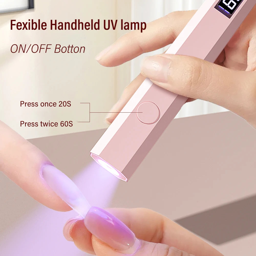 NailGlow™ Mini – Lampe UV/LED Portable pour Vernis Semi-Permanent