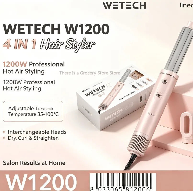 WETECH™ MultiStyle Pro – Kit 6-en-1 de Coiffure Professionnel