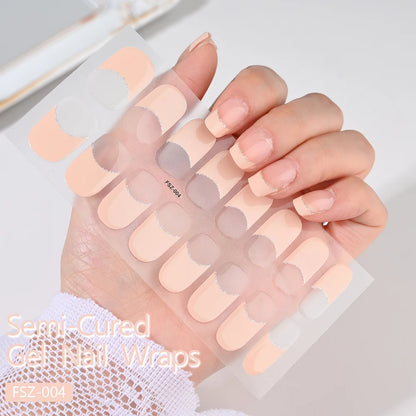 NailGlow™ Gel Wraps – Stickers Ongles Gel Semi-Cuit Full Cover