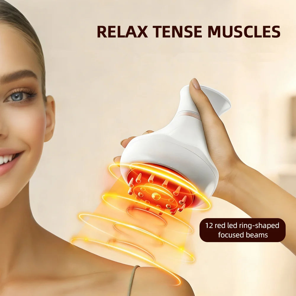 BodyFlow™ Pro – Körpermassagebürste mit Vibration, EMS und wiederaufladbarem Gua Sha