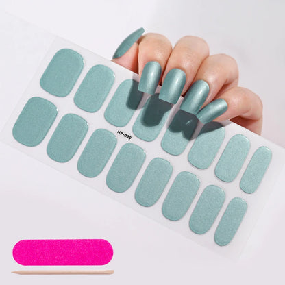 NailGlow™ Gel Wraps – Stickers Ongles Gel Semi-Cuit Full Cover