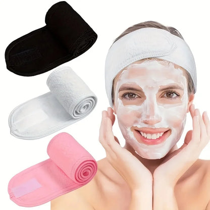 SpaLuxe™ Band – Verstellbares breites Stirnband für Make-up, Skincare, Spa und Gesichtspflege
